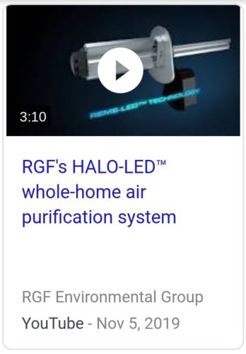 RGF's HALO-LED™ whole-home air purification system